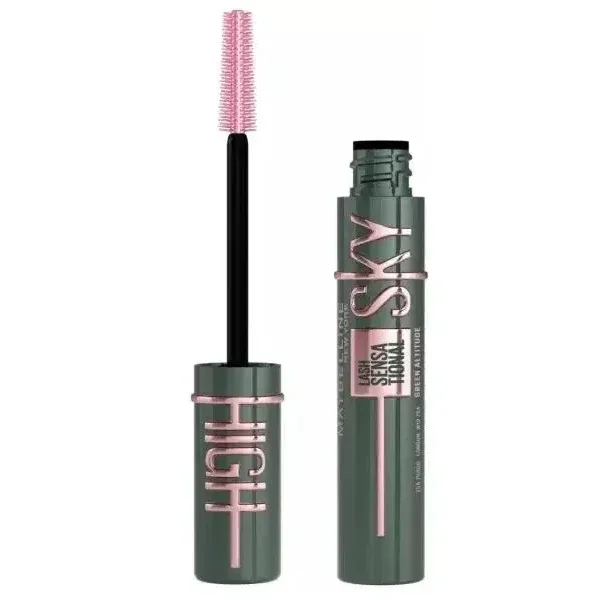 Тушь для ресниц Maybelline Lash Sensational Sky High Green Attitude Green зелёная удлиняющая, 7,5 мл