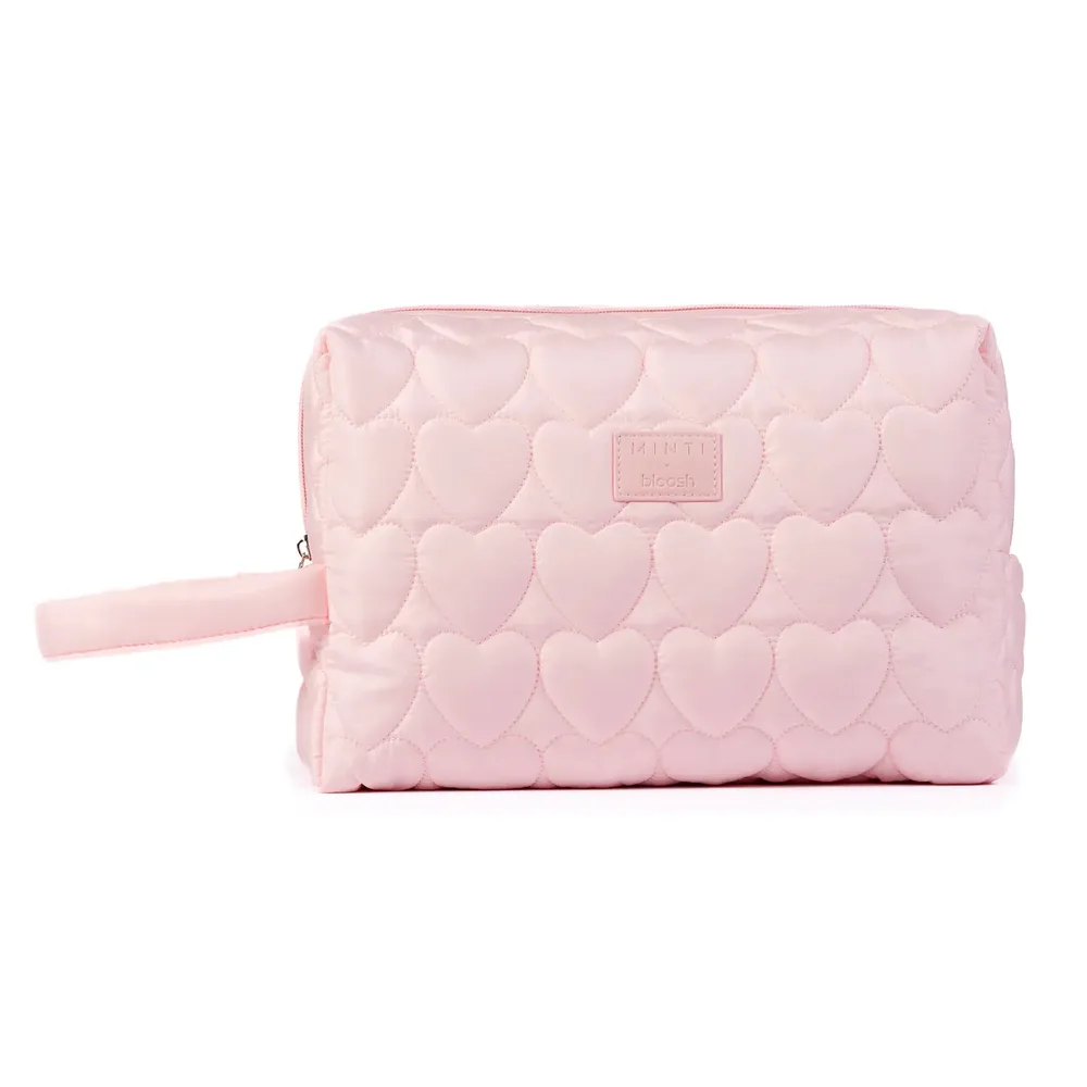 Косметичка MINTI Collection MINTI x BLOOSH Pink на молнии, мягкая внутренняя подкладка, розовая