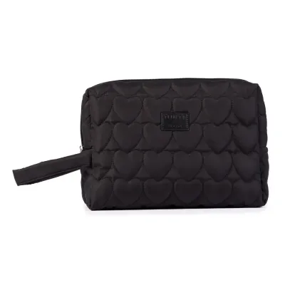 Косметичка MINTI Collection MINTI x BLOOSH Black черная, водоотталкивающая ткань, металлическая молния, внутренняя организация