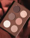 Палетка теней для век Pierre Rene Mocha Mousse - Mocha 5 матовых оттенков и сияющий топпер, шоколадная гамма — фото 2