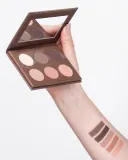 Палетка теней для век Pierre Rene Mocha Mousse - Mocha 5 матовых оттенков и сияющий топпер, шоколадная гамма — фото 3