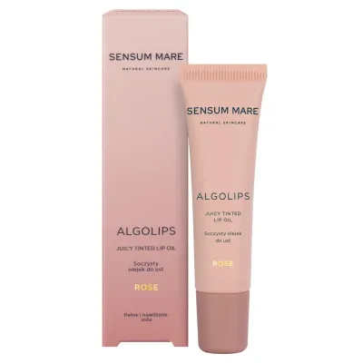 Масло для губ оттеночное Sensum Mare Algolips Juicy Tinted Lip Oil ROSE розовое увлажняющее с пептидами