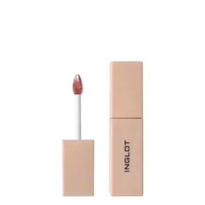 Помада для губ жидкая Inglot Glazed Lips Pink Meringue 91 с SPF 50+, розовый глянец