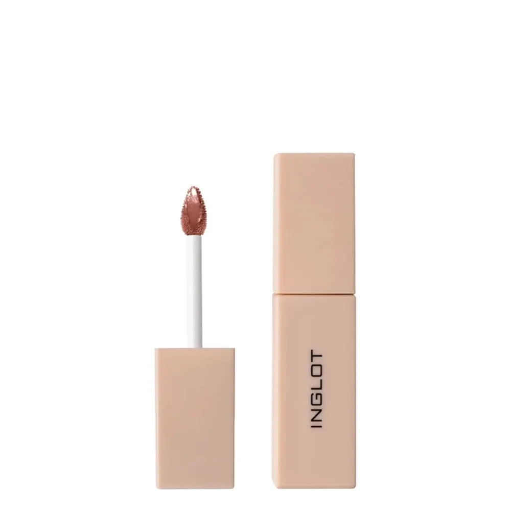 Помада для губ жидкая Inglot Glazed Lips Salted Caramel 92 с SPF 50+, глянцевый финиш