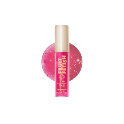 Масло для губ Milani Fruit Fetish Lip Oils 130 Raspberry Peach ухаживающее глянцевое, нелипкая формула
