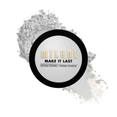 Пудра для лица Milani Make It Last Mattifying Setting Powder компактная матирующая фиксирующая, полупрозрачная