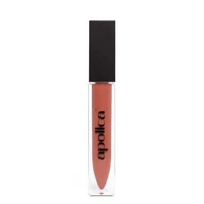 Блеск для губ Apollca Orange Lips эффект мокрого блеска, апельсиновый оттенок