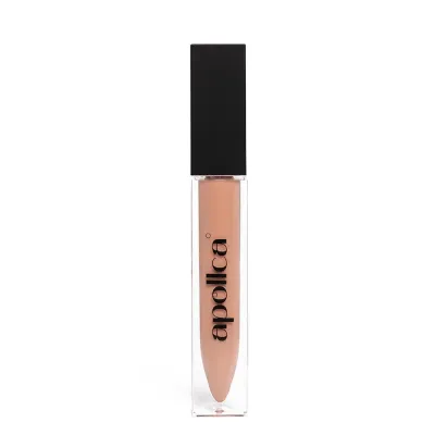 Блеск для губ Apollca Grapefruit Nude нюдовый оттенок, глянцевое покрытие