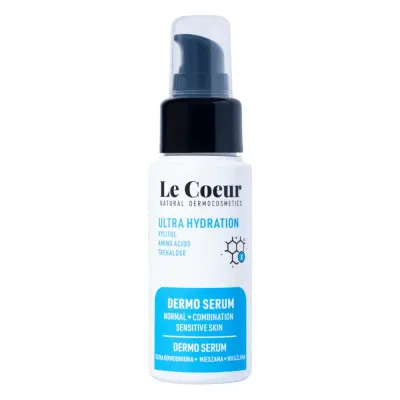 Сыворотка для лица Le Coeur Ultra Hydration Dermo Serum увлажняющая, с аминокислотами и ниацинамидом