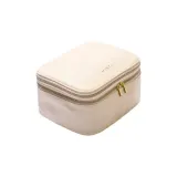 Кофр для косметики MINTI Collection Large Case Vanilla ванильный, сетчатый карман и перегородки, 25x11x21 см — фото 1