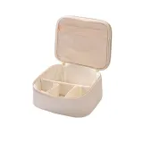 Кофр для косметики MINTI Collection Large Case Vanilla ванильный, сетчатый карман и перегородки, 25x11x21 см — фото 5