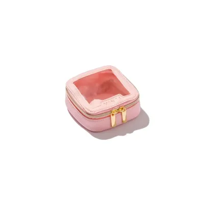 Косметичка дорожная MINTI Collection Mini Travel Light Pink мини розовая, полиэстер с водоотталкивающим покрытием, 10x10x5 см