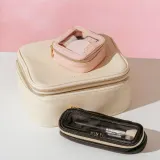 Косметичка дорожная MINTI Collection Mini Travel Light Pink мини розовая, полиэстер с водоотталкивающим покрытием, 10x10x5 см — фото 3