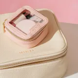 Косметичка дорожная MINTI Collection Mini Travel Light Pink мини розовая, полиэстер с водоотталкивающим покрытием, 10x10x5 см — фото 4