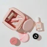 Косметичка дорожная MINTI Collection Mini Travel Light Pink мини розовая, полиэстер с водоотталкивающим покрытием, 10x10x5 см — фото 6