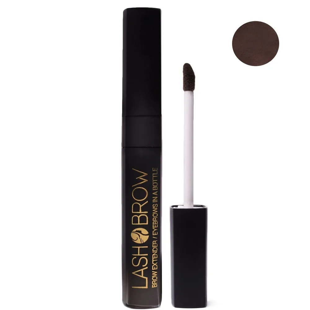 Пудра для бровей Lash Brow Брови в бутылочке Cold Espresso с микроволокнами, рассыпчатая стойкая