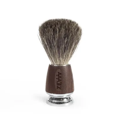 Помазок для бритья Zew For Men с натуральным ворсом барсука Pure Badger, диаметр 21 мм