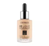 Тональный крем Catrice HD Liquid Coverage 005 Ivory Beige плотное покрытие, стойкий, 30 мл — фото 1