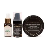 Набор для ухода за бровями Lash Brow SPA Brows 1 2 3 пилинг, маска и масло усьмы, домашний и салонный уход, 30 мл + 15 мл + 10 мл — фото 1