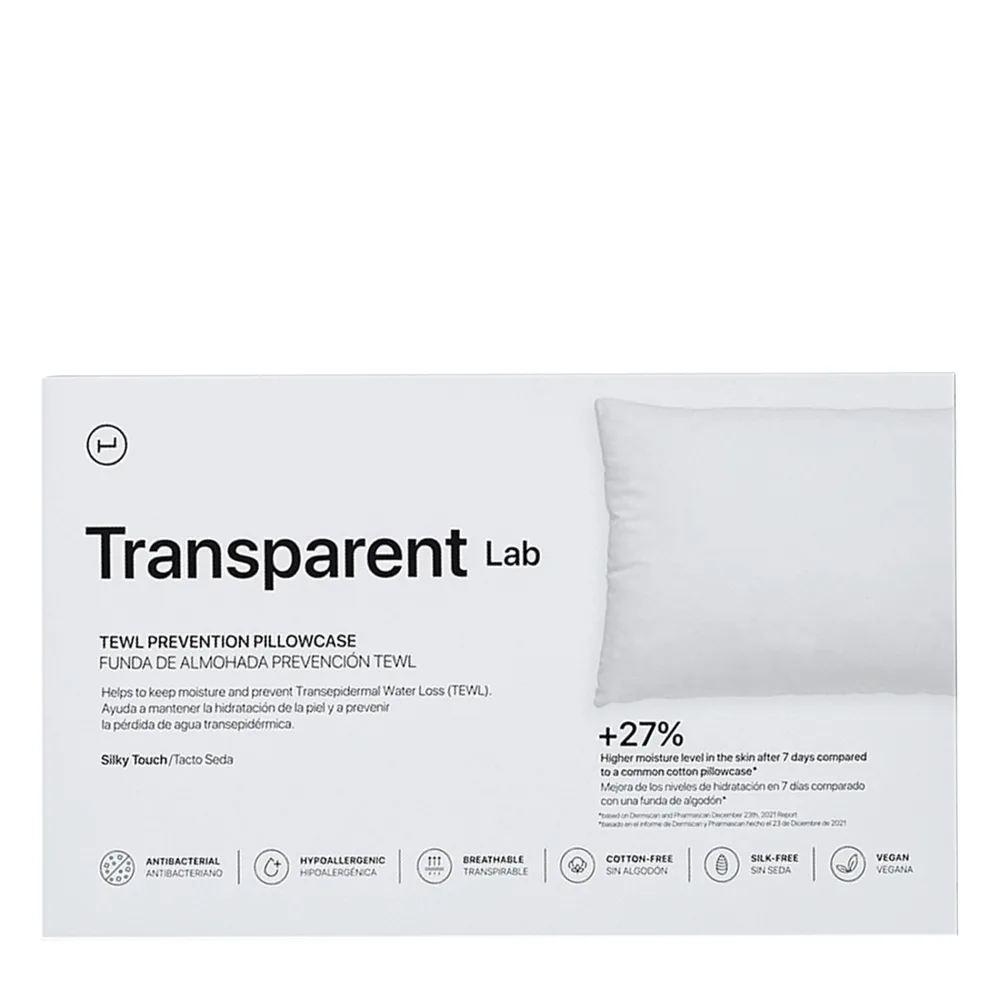 Наволочка на подушку Transparent Lab Pillowcase гладкая, снижает трение кожи и волос, 50х75 см