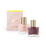 Набор лаков для ногтей KIKO Milano Hug Couture Close To You Nail Lacquer Duo нейтральная база 10 мл + блестящий топпер 10 мл, оттенок 02 Wrapped In Two — фото 1