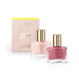 Набор лаков для ногтей KIKO Milano Hug Couture Close To You Nail Lacquer Duo нейтральная база 10 мл + блестящий топпер 10 мл, оттенок 01 Prep And Fluff — фото 1