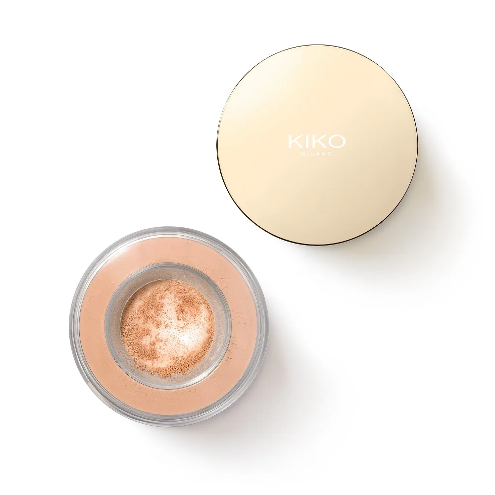 Пудра для лица KIKO Milano Hug Couture Flex It Up Loose Powder рассыпчатая фиксирующая, оттенок 02 Almond Praline, 10 г
