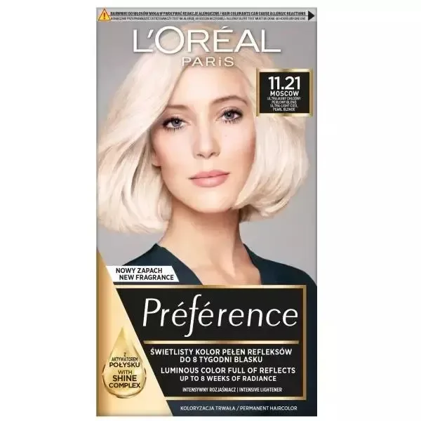 Краска для волос L'Oreal Paris Preference 11.21 Moscow холодный светлый блонд