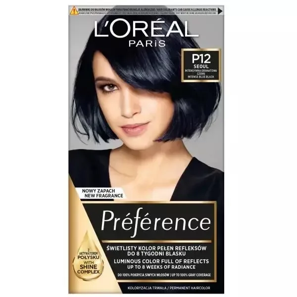 Краска для волос L'Oreal Paris Preference стойкая с активатором блеска, оттенок P12 Seoul