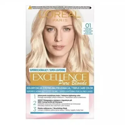 Крем-краска для волос L'Oreal Paris Excellence Creme тон 01 супер светлый блонд, стойкий цвет