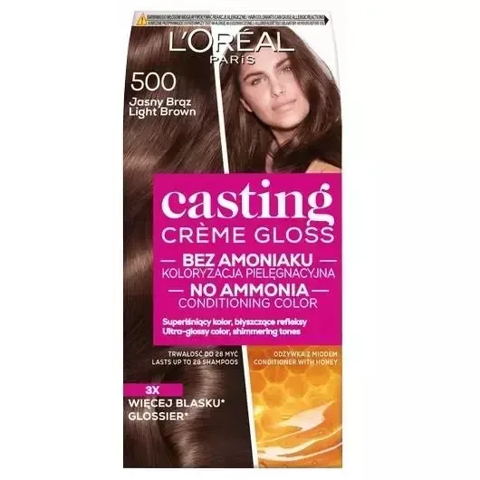 Краска для волос L'Oreal Paris Casting Creme Gloss тон в тон без аммиака 500 Светло-русый