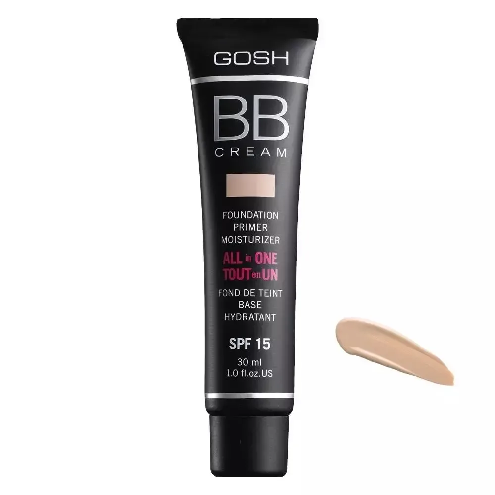 BB-крем Gosh All In One многофункциональный база и тон SPF15, оттенок 02 Beige, 30 мл