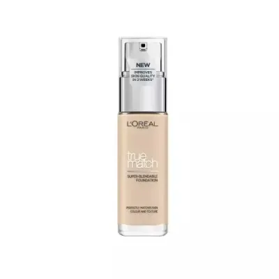Тональный крем для лица L'Oreal Paris True Match 0.5.N Porcelain нейтральный подтон, ухаживающая формула, 30 мл