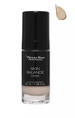 Тональный флюид Pierre Rene Skin Balance Cover 23 Nude водостойкий, плотное покрытие, 30 мл