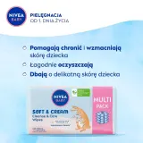 Влажные салфетки NIVEA Baby Soft & Cream детские биоразлагаемые, 4х57 шт — фото 4