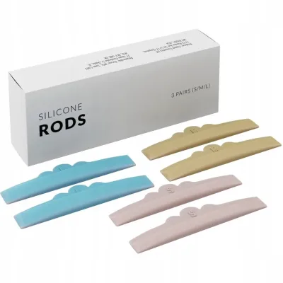 Валики силиконовые для ламинирования ресниц Nanolash Silicone Rods три размера, мягкие, 3 пары