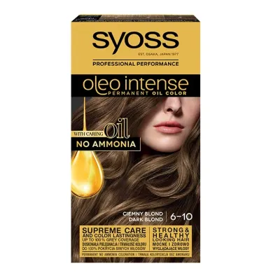 Краска для волос Syoss Oleo Intense стойкая с маслами без аммиака 6-10 Тёмный Блонд