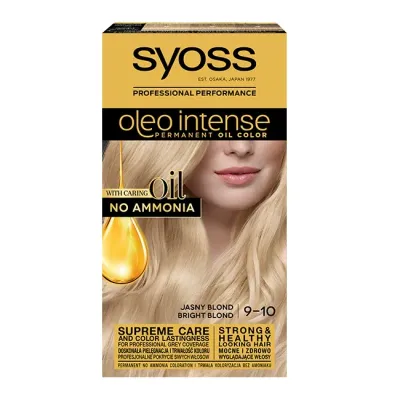 Краска для волос Syoss Oleo Intense осветляющая с маслами, тон 9-10 Светлый блонд