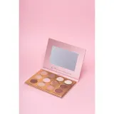 Палетка теней для век Dessi Cosmetics Say Yes I розовая, 8 матовых и 4 сияющих оттенка — фото 5