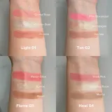 Палетка для лица Dessi Cosmetics Glow&Contour HEAT 04 хайлайтер, бронзер и румяна в футляре с зеркалом — фото 3