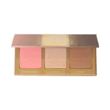 Палетка для контуринга Dessi Cosmetics Glow&Contour 02 TAN хайлайтер бронзер и румяна, с зеркалом — фото 1