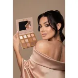 Палетка теней для век Dessi Cosmetics NUDES ECSTASY нюдовая, 8 матовых и 4 сияющих оттенка — фото 5