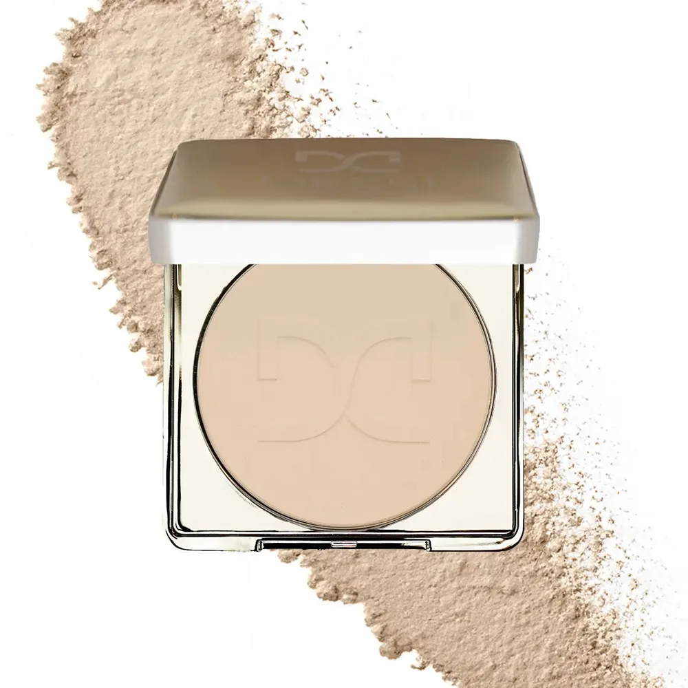 Пудра для лица компактная Dessi Cosmetics PORCELAIN 01 матирующая, с маслами, с зеркалом