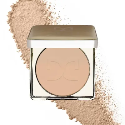 Пудра для лица компактная Dessi Cosmetics BEIGE 02 выравнивает тон, мягкое матирование
