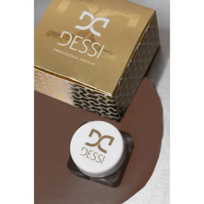 Гелевый лайнер для глаз Dessi Cosmetics Choco Cookie 03, тёмная стрелка и межресничка, водостойкость