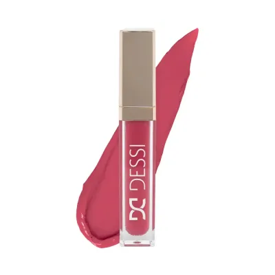 Жидкая помада для губ Dessi Cosmetics матовая стойкая, с маслами арганы и авокадо, оттенок 07 AMELIA