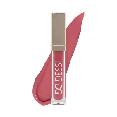 Жидкая помада для губ Dessi Cosmetics матовая стойкая, с маслами арганы и авокадо, оттенок 08 ALEX