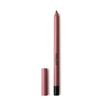 Карандаш для губ Inglot Creamy Soft контурный, оттенок Muted Pink 06, приглушённый розовый, мягкая прорисовка