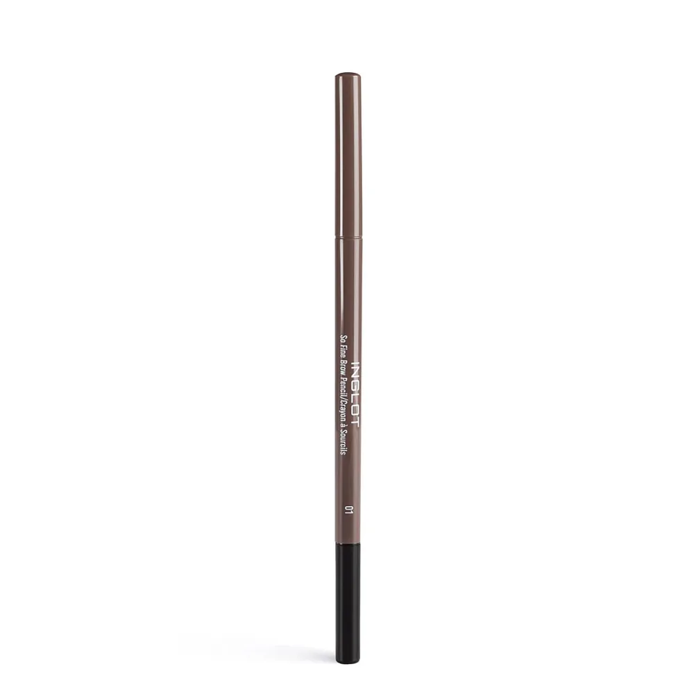 Карандаш для бровей Inglot So Fine 01 тонкий грифель, натуральный эффект