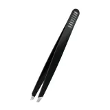 Пинцет для бровей Nanobrow Tweezers скошенный, нержавеющая сталь, сатиновое покрытие — фото 1